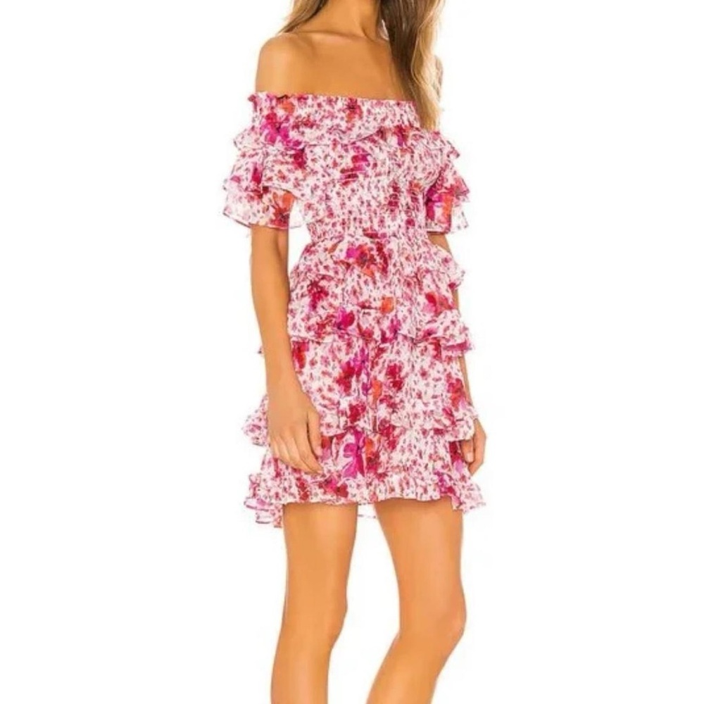Misa Los Angeles Inga Floral Ruffle Mini Dress